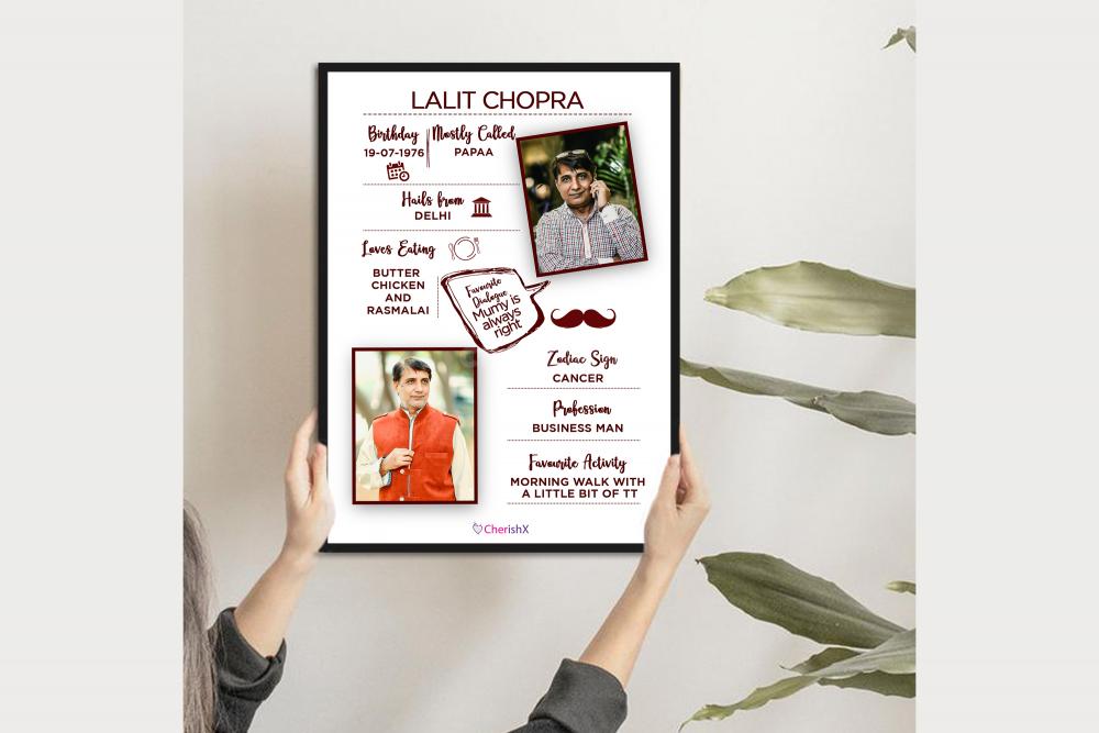 CherishX offers you a frame that says it all about your dad!