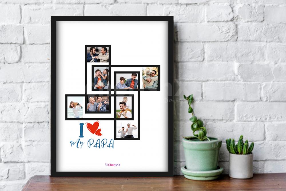 Book a personalized Father's day frame and shower love to your dad!