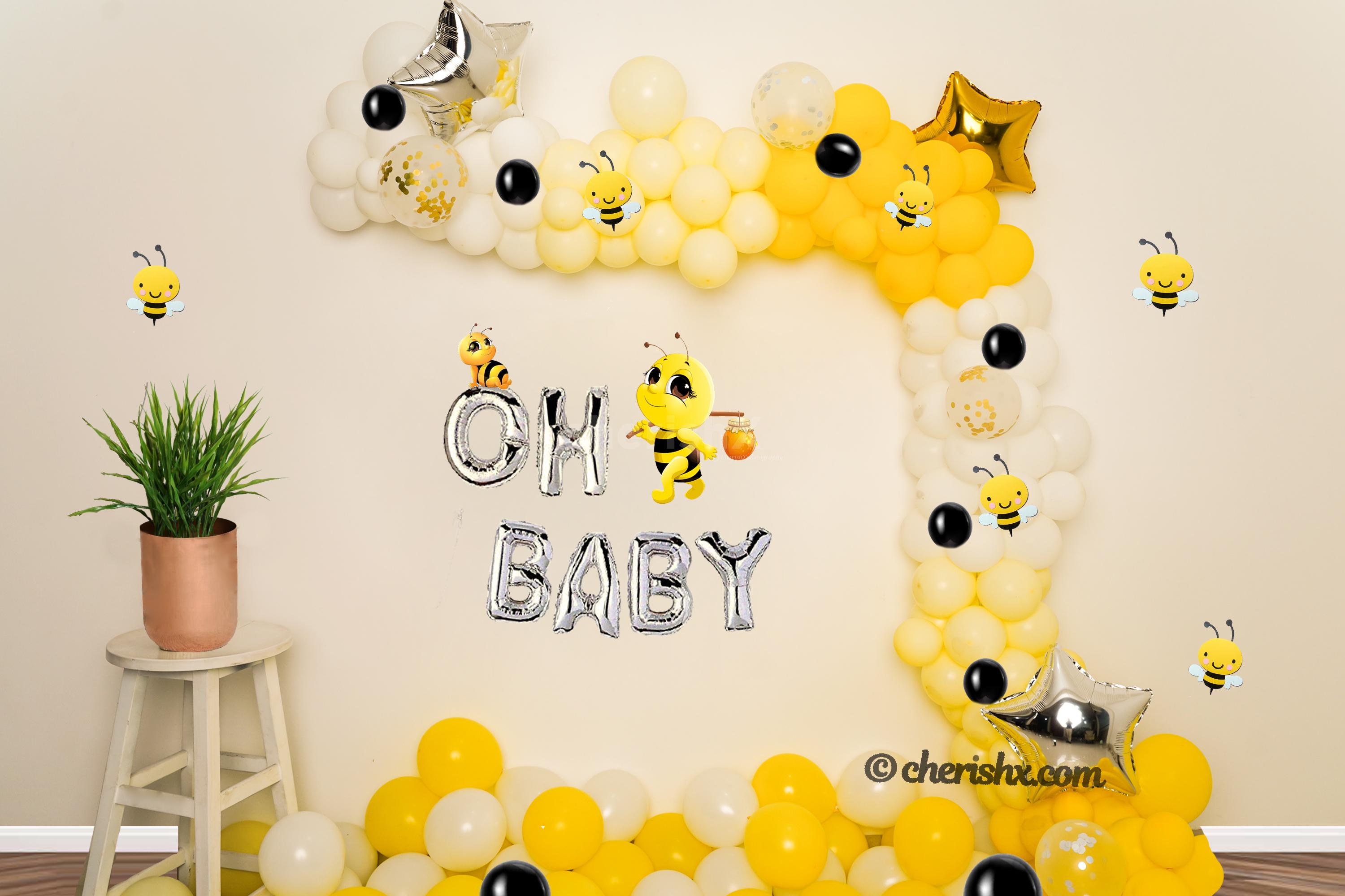 Book Bumble Bee Themed Baby Shower Decoration!