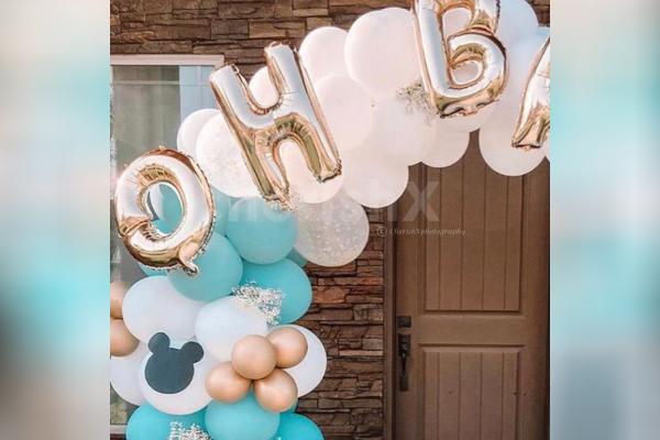 A beautifully curated ring decor for 1st birthday and baby shower.