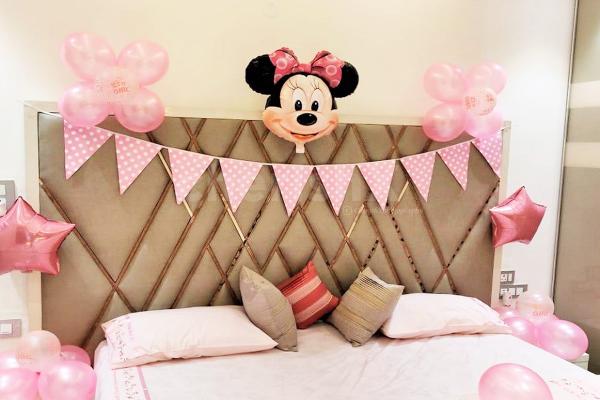 A lovely decor for welcoming new born baby girl curated by CherishX!