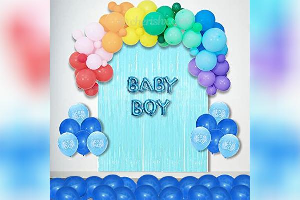Radiant Welcome Baby Boy Decor
