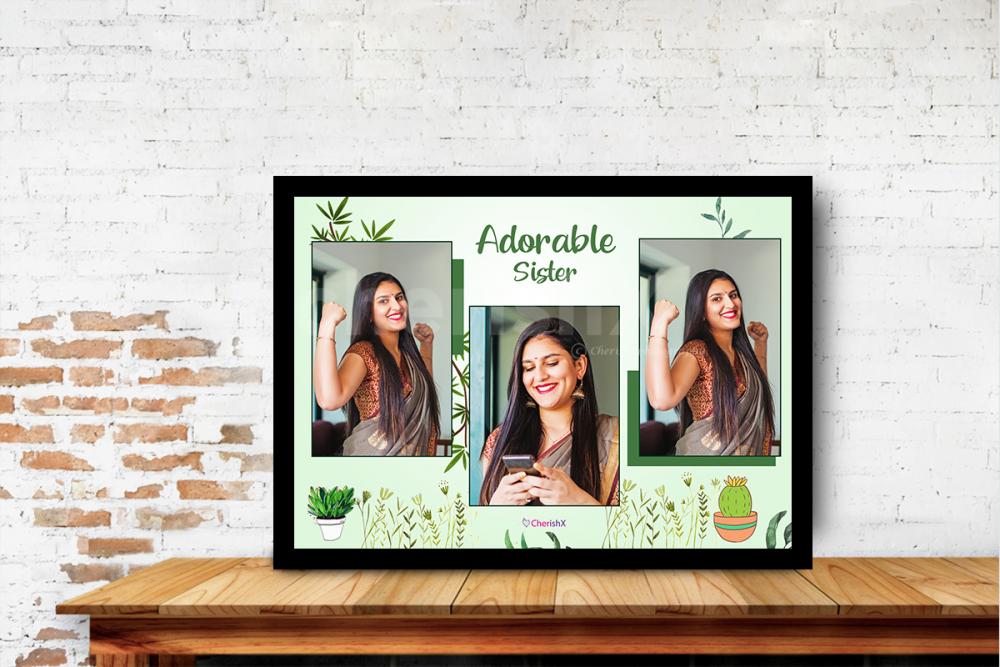 Celebrate Raksha Bandhan in the most loving way with CherishX's Adorable Sister Frame.