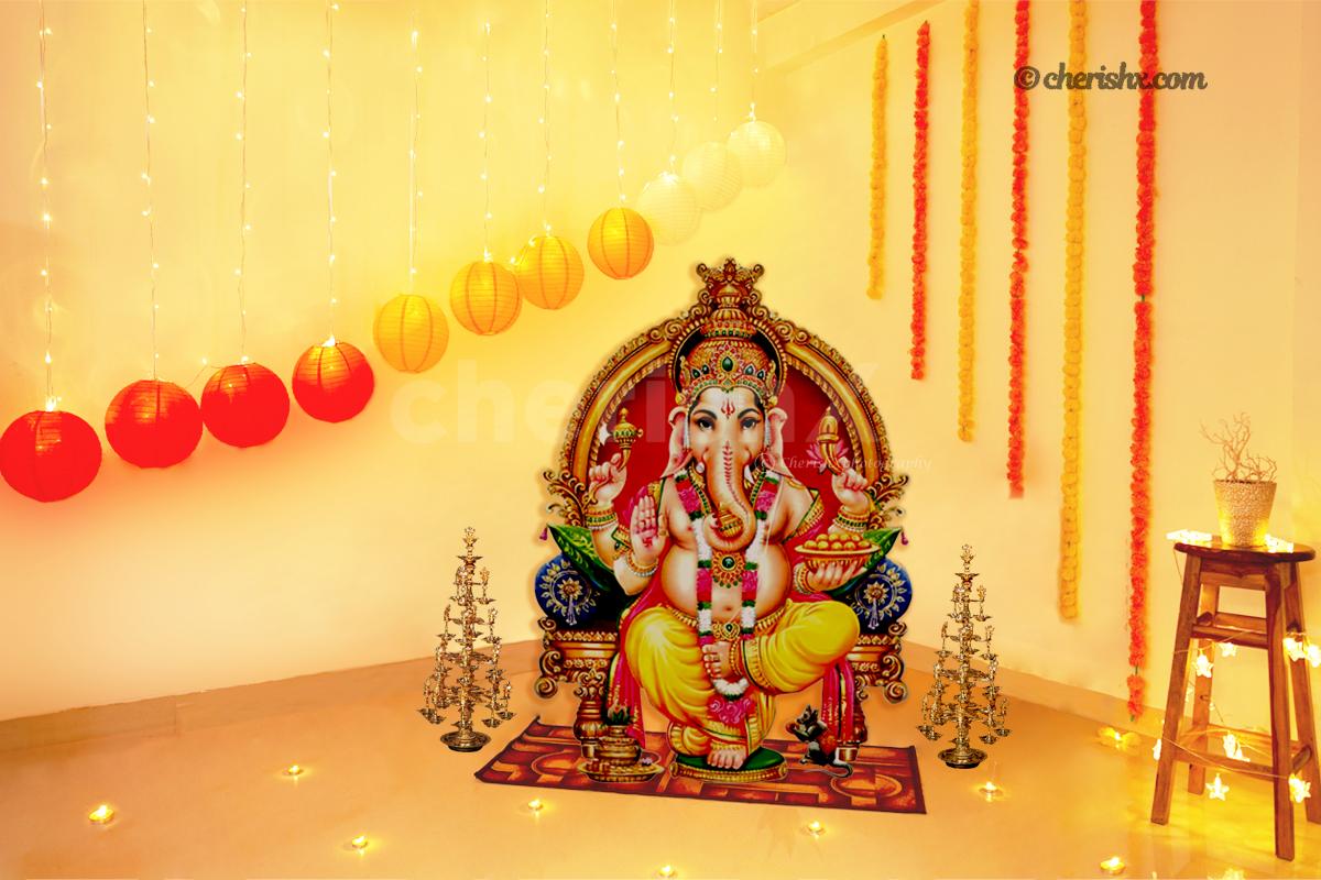 A Unique Lantern Theme Decor for Ganesh Chaturthi in Delhi NCR | Hyderabad