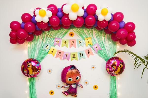Make your child's birthday party awesome with CherishX's Masha and Bear Themed Decor!