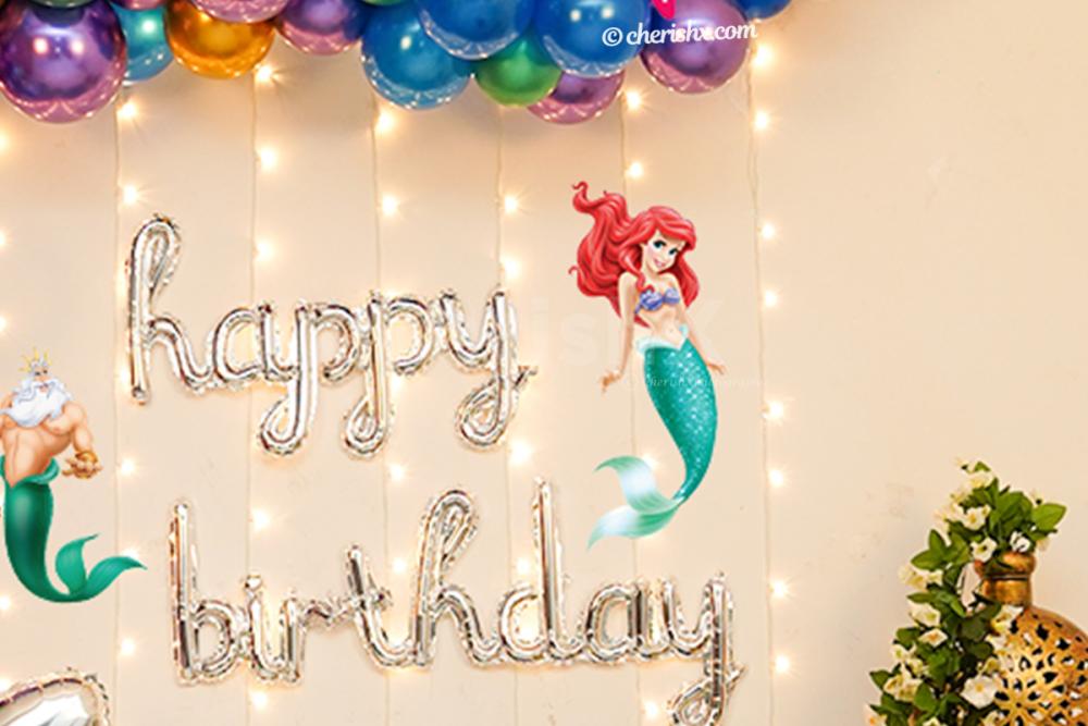 Make your kid's birthday special with CherishX's breathtaking Mermaid Theme Decor!