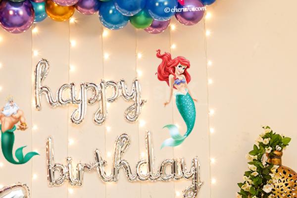 Make your kid's birthday special with CherishX's breathtaking Mermaid Theme Decor!