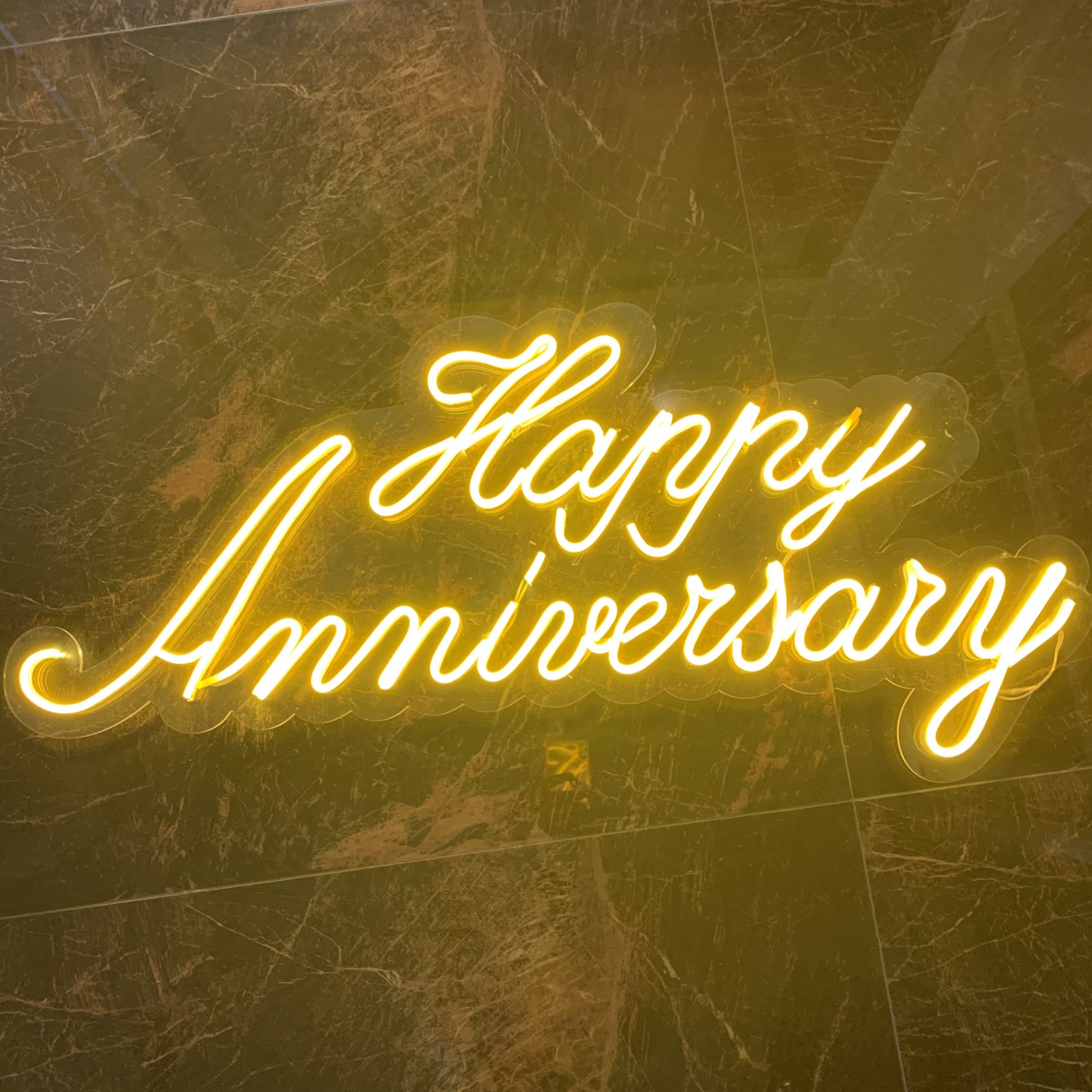 Upgrade and replace with "Happy Anniversary" Neon Light