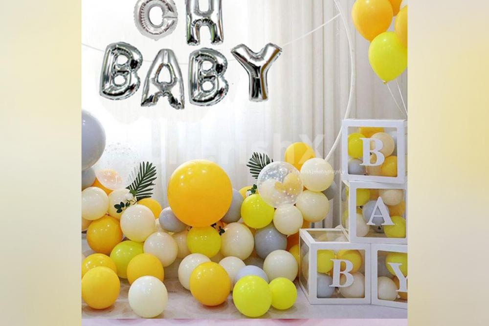 Gold & Yellow Ring Decor for Baby Shower and 1st Birthday Celebrations