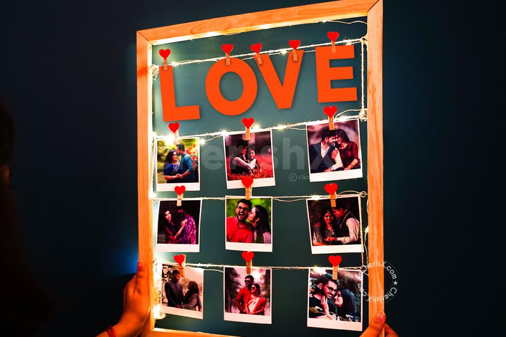 Surprise your special one with an amazing Love Memory String Photo Frame!