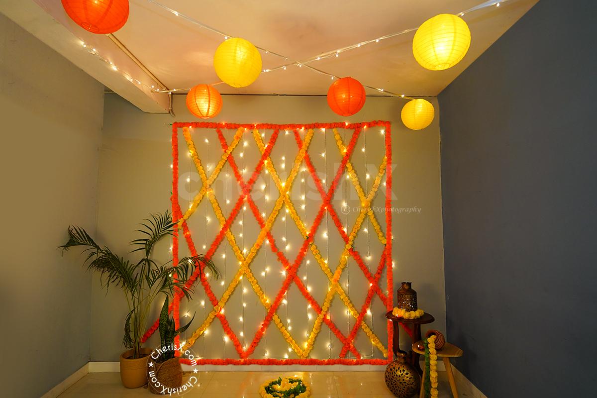Celebrate Diwali with Festive Flower and Lantern Decoration at ...