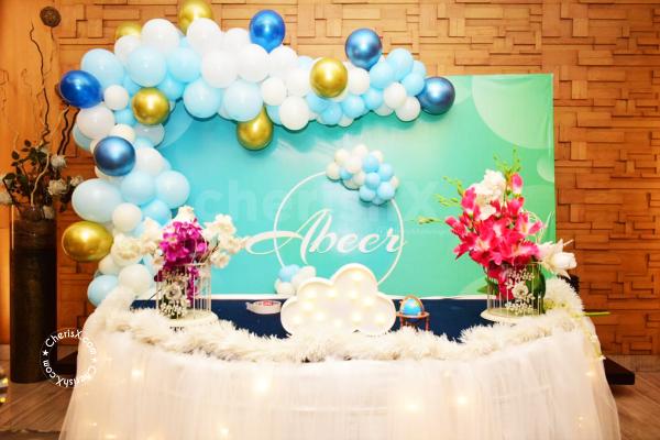 The overall look of Rainbow Themed Birthday Decor that you can have for your kid's birthday!