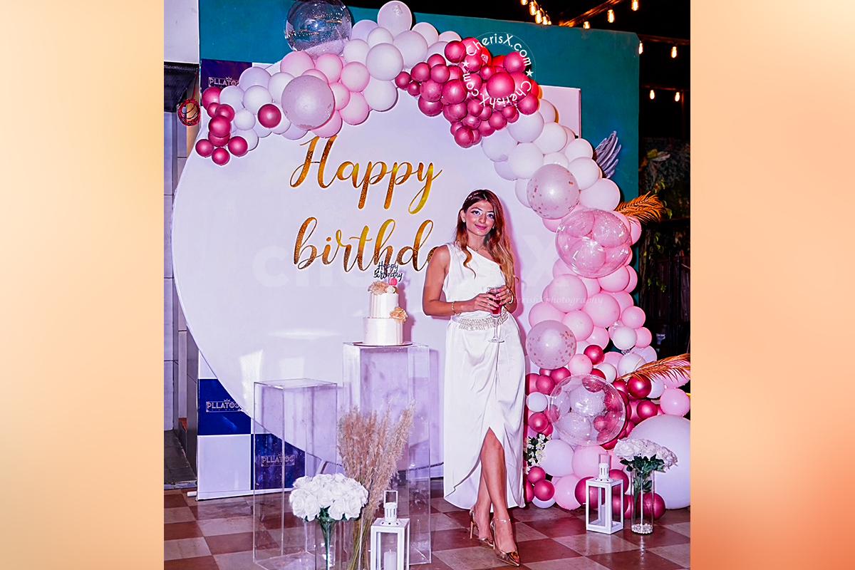 Throw a Grand Birthday Party for your birthday or your close one's with CherishX's Premium Rose Gold Birthday Balloon Decor.