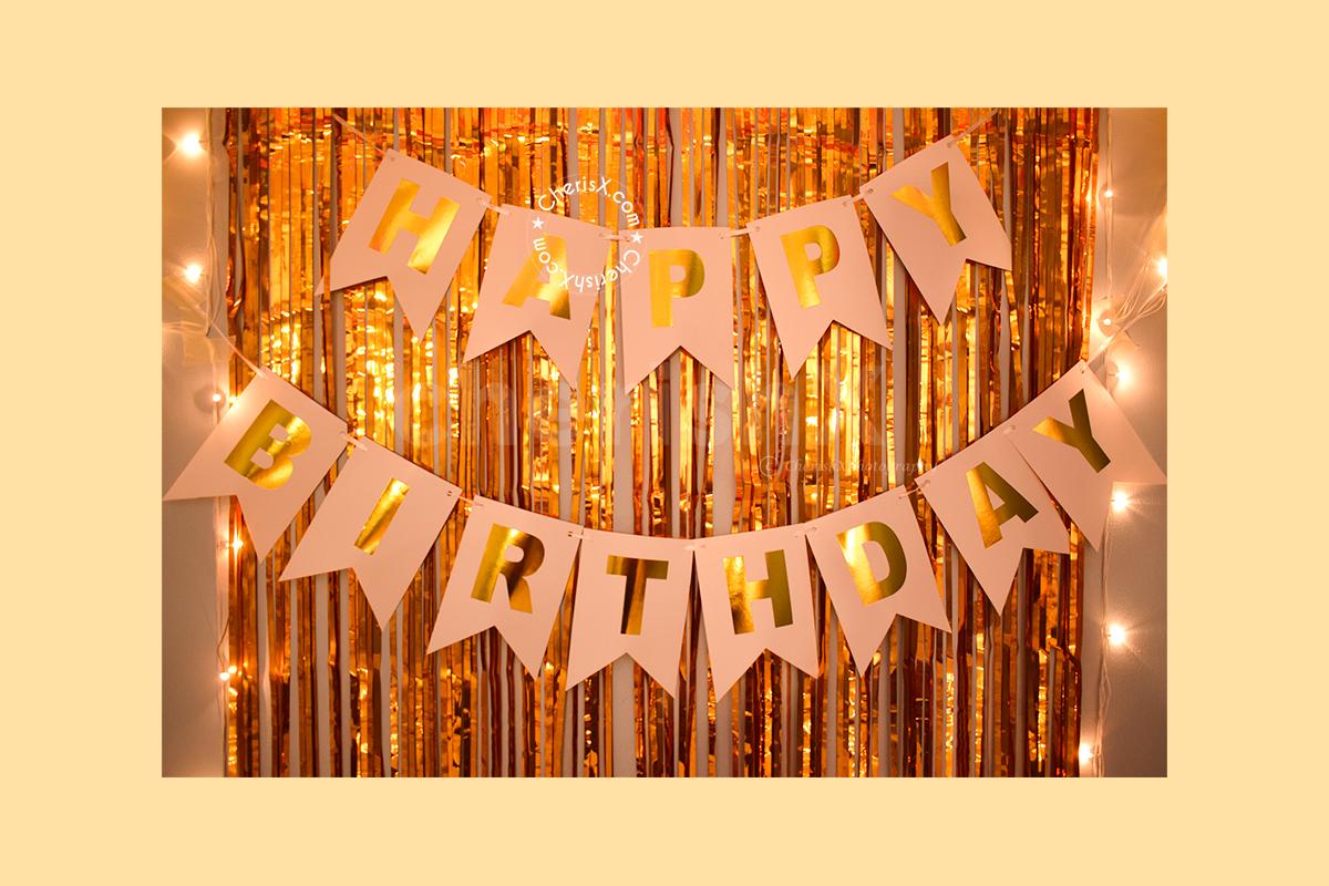 An Elegant Golden Theme Birthday Party Decor for Your Close Ones Acrossindia