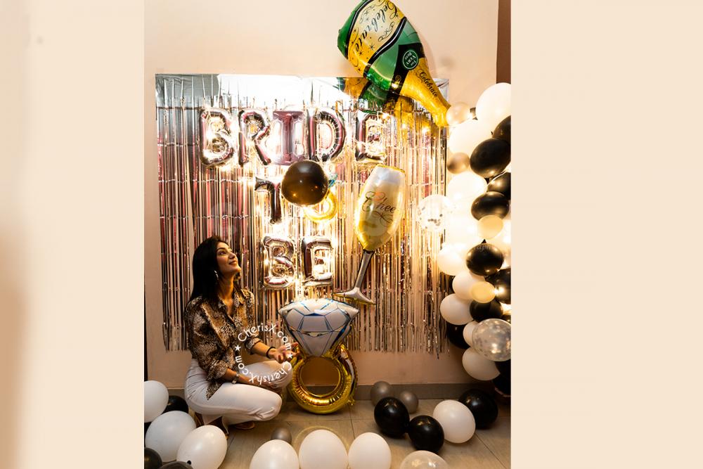 Silver Theme Bride To Be Party Decor