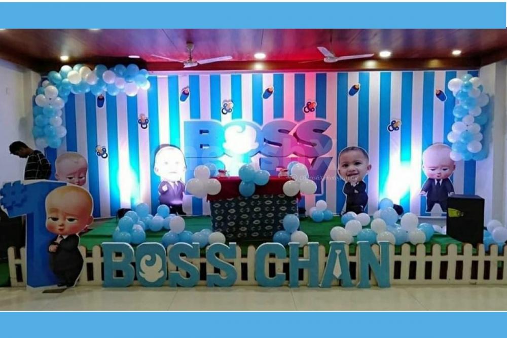 Boss Baby Theme Birthday Decoration In Hyderabad For Your Baby Girl Or Baby  Boy'S Birthday. | Hyderabad