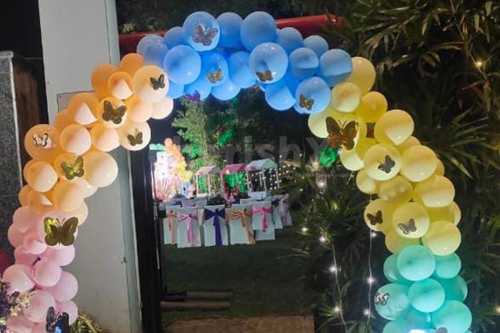 Celebrate your baby girl's birthday with Beautiful Butterfly Theme Decoration by CherishX!