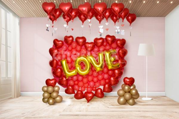 Hearty Balloon Wall