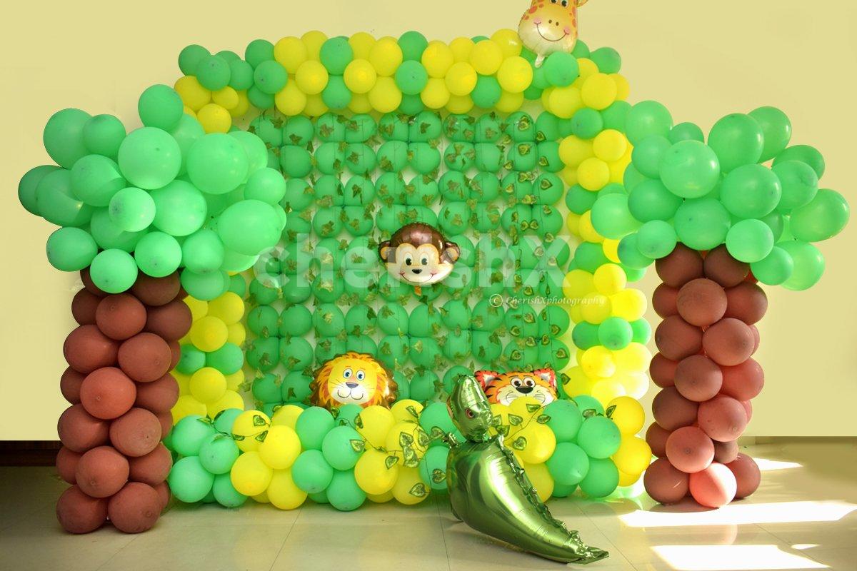 Lion King Decor Done With Green Yellow And Brown Colored Balloons To   1643356633 Original 