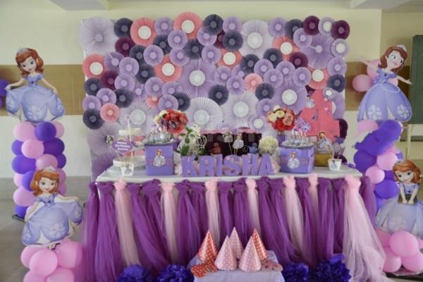 A gorgeous Sophia Theme Party Decoration by CherishX!