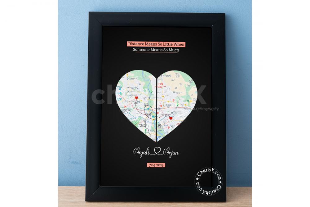 Make your close ones feel special with CherishX's Valentine's Distance Love Frame!