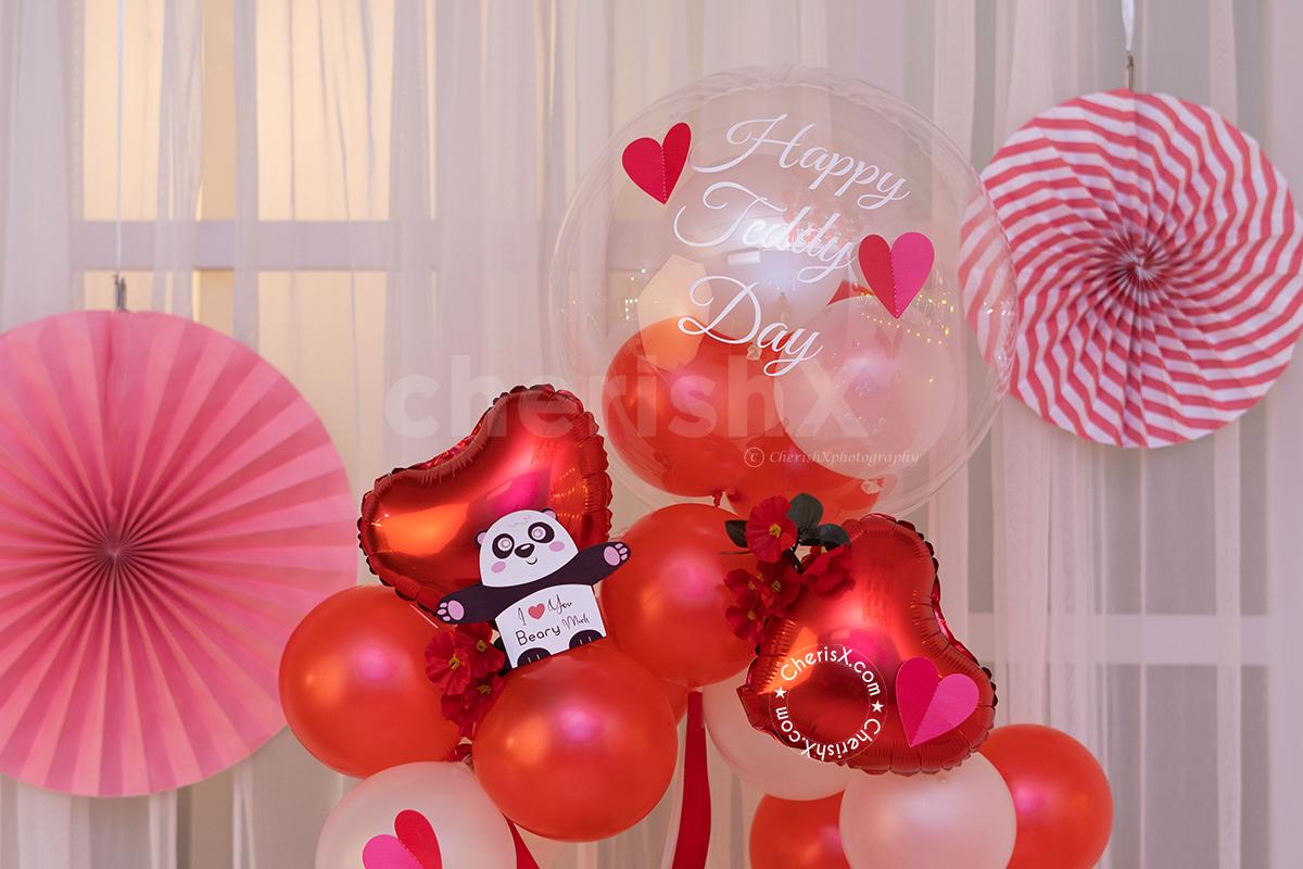 Impress your significant other with CherishX's Teddy Balloon Bouquet!