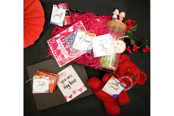 Make your partner feel special this Valentine's with Gorgeous Valentine's 5 Senses of Love Hamper by CherishX.