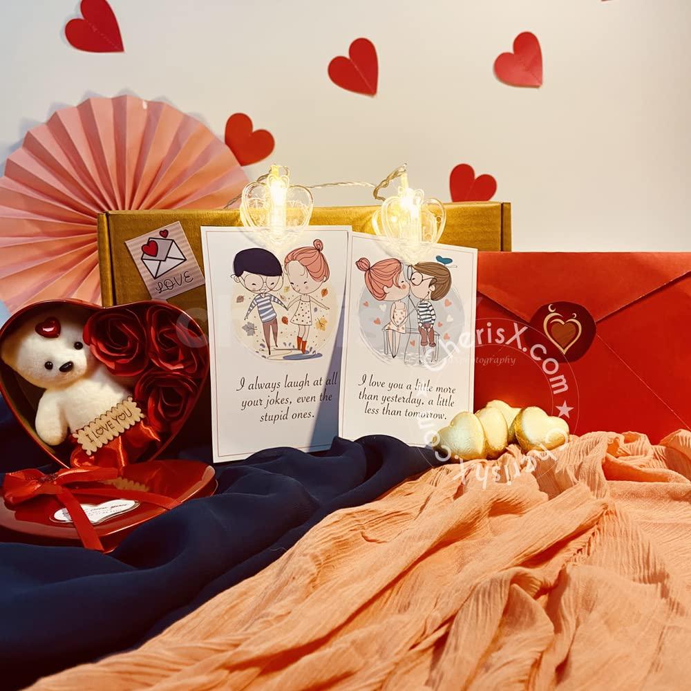 Make it a Bit more romantic with CherishX's Box full of Hearts Hamper.