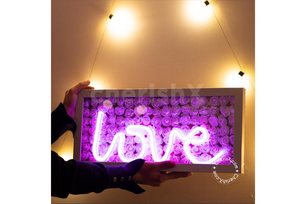 Surprise your partner this Valentine's Day with CherishX's Exclusive Love Led Frame Gift!