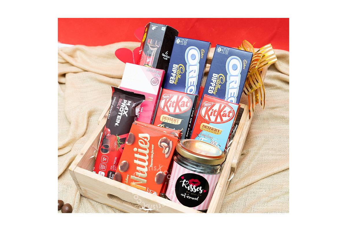 Surprise your partner this Valentine's Day with CherishX's Exclusive Valentine's Sweet Chocolate Hamper Gift!