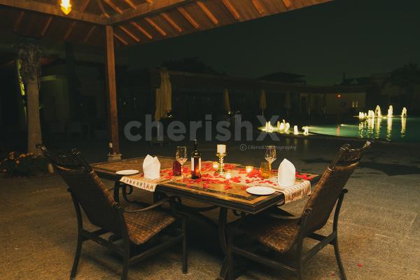 Enjoy the love in the air by booking this wondrous Private Gazebo Dining at Umrao!