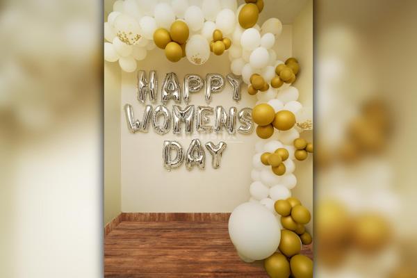 Make your celebrations grand with CherishX's Happy Women's Day Decor!
