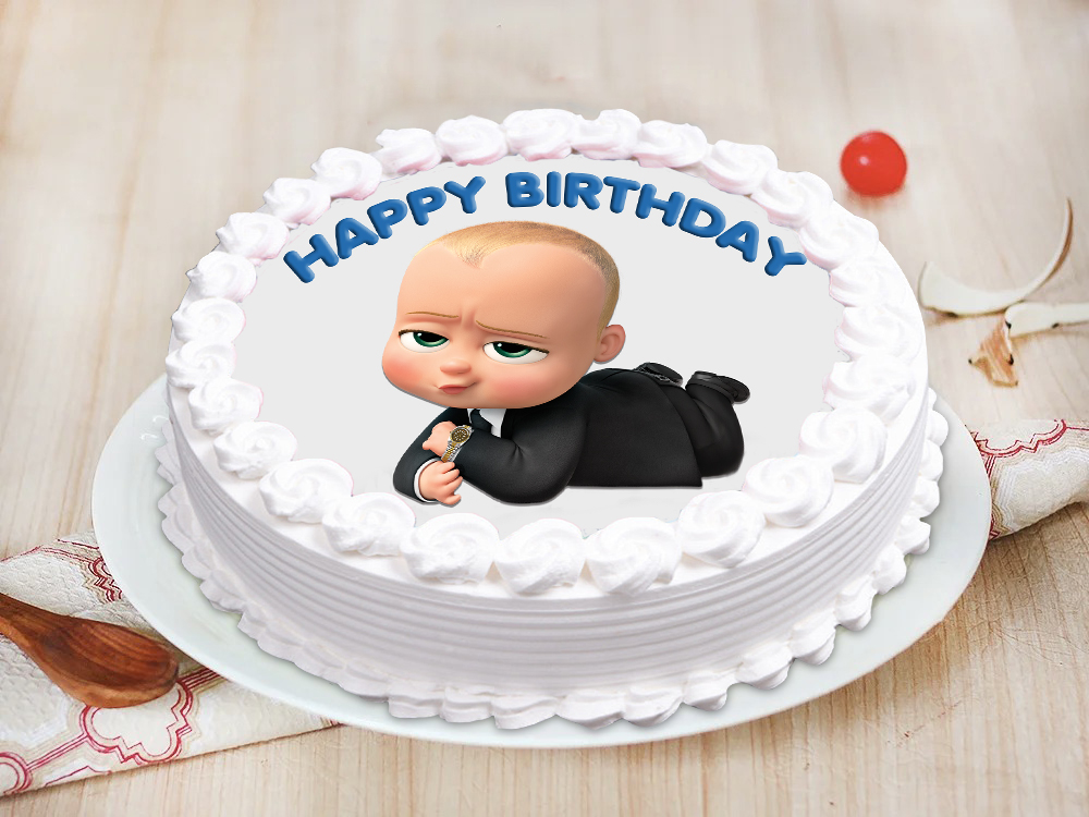 Jalen's Boss Baby Boss Baby Cake, A Customize Boss Baby cake
