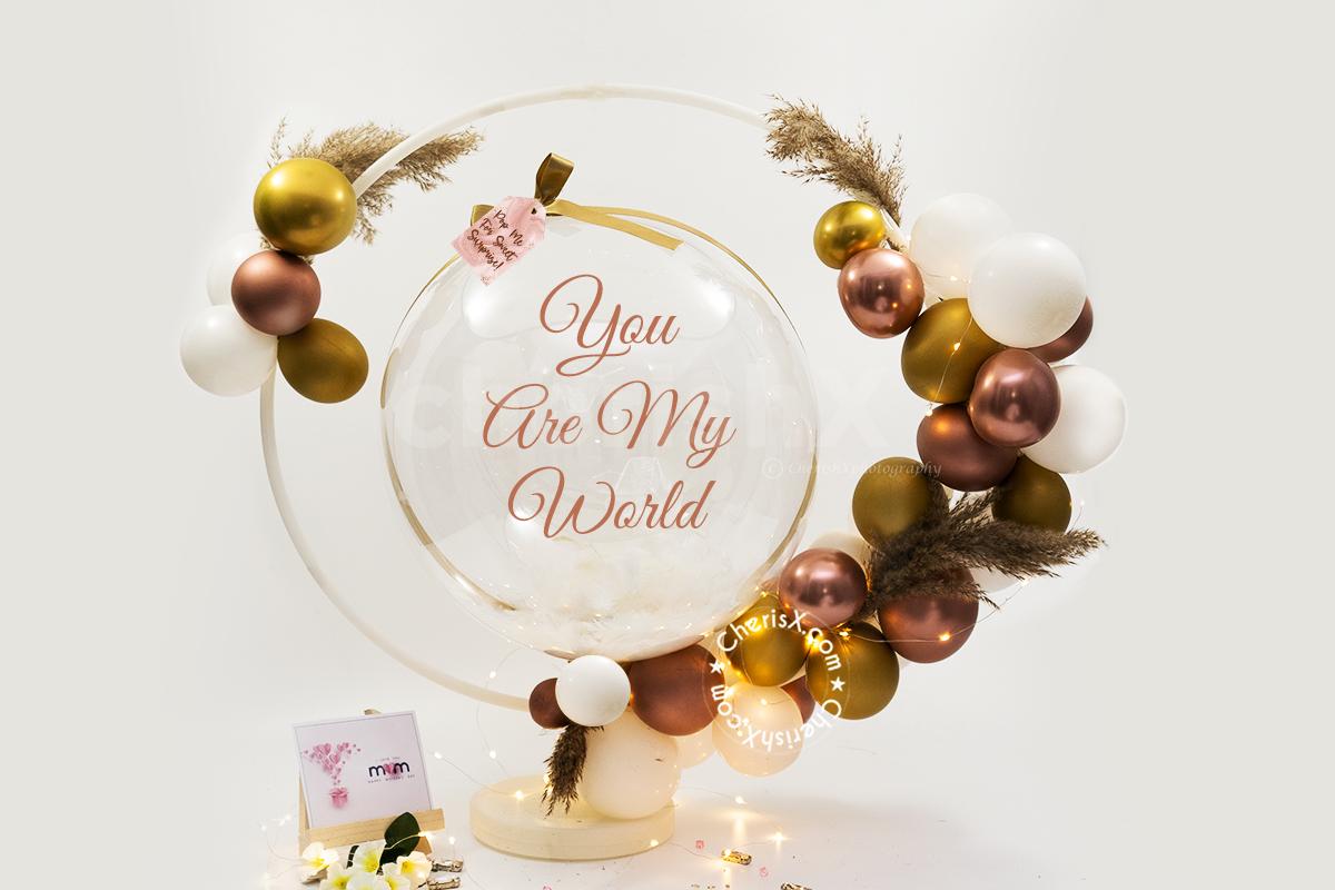 Shower Love on your mother with this Globe-like Balloon Bouquet!