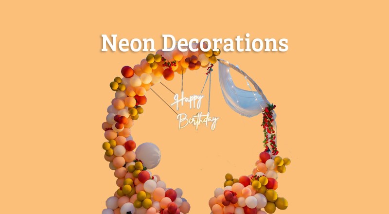 Neon Balloon Decorations collection