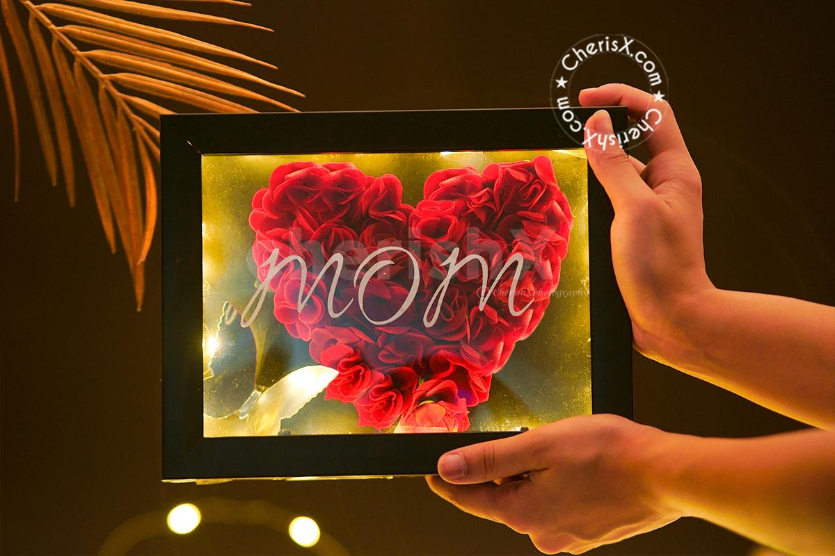 Shower love upon your Mom in the best way possible by Giving her Mom Floral heart frame Gift by CherishX!