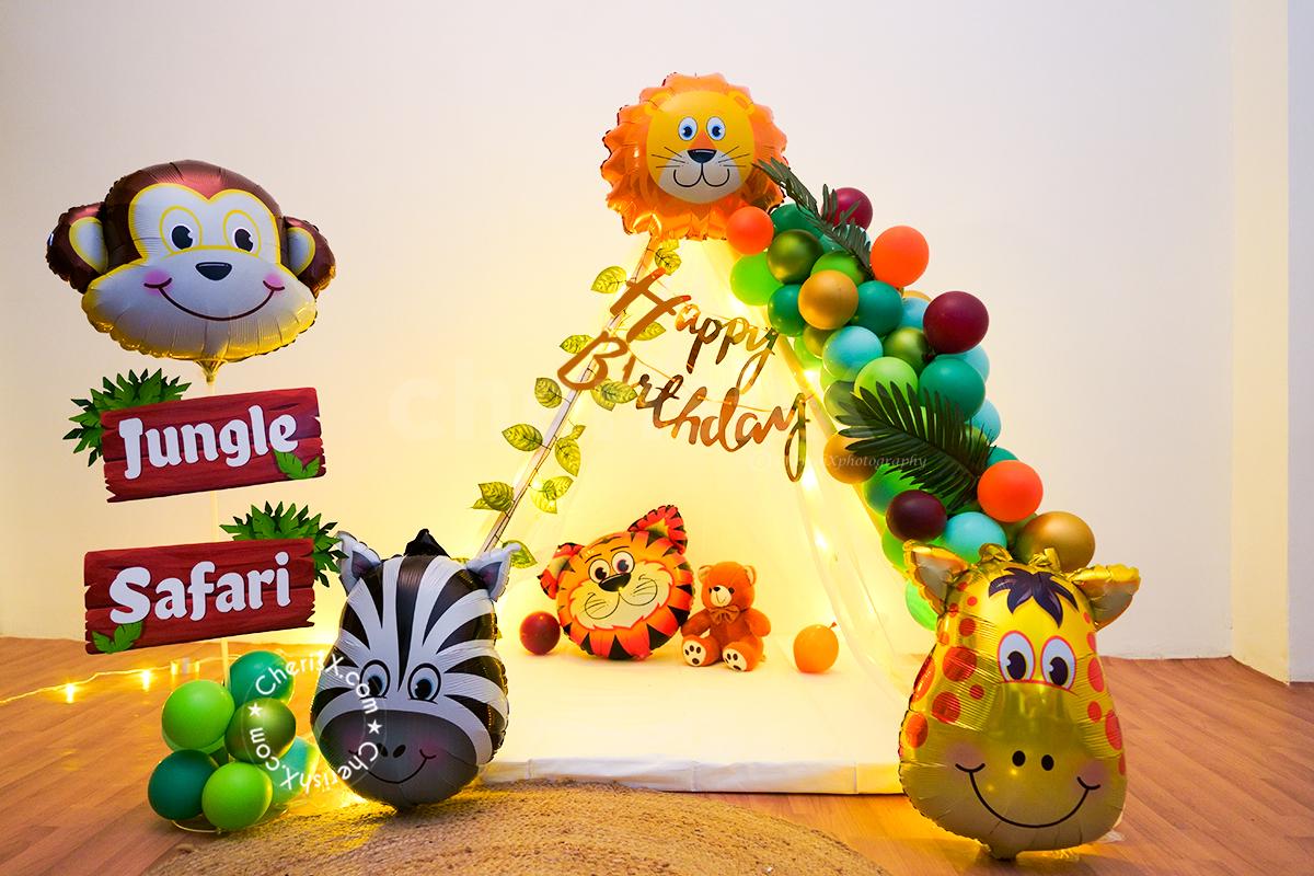 Make your baby's occasion special with this Canopy Jungle Theme Decoration!