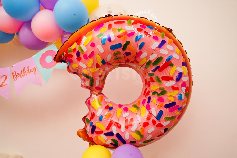 Make your close ones happy with CherishX's Donut theme birthday decoration for kids!