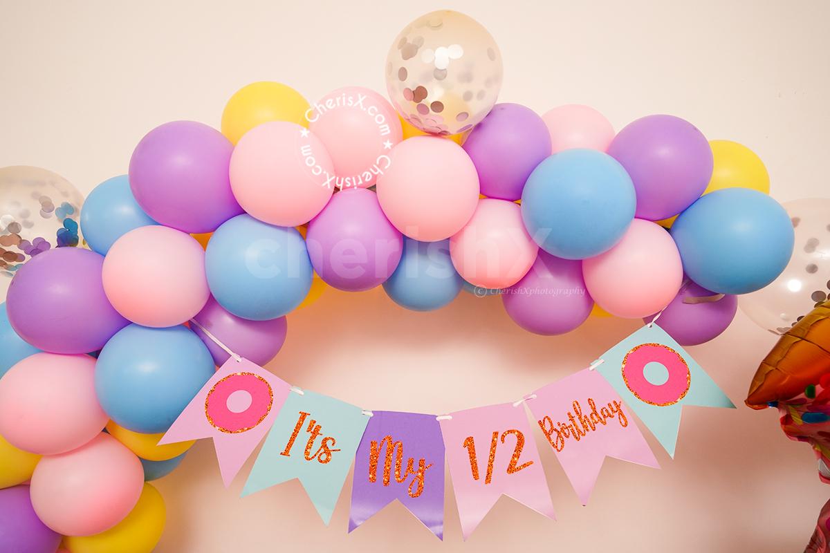Arrange a perfect birthday party decoration for your kid's half birthday!