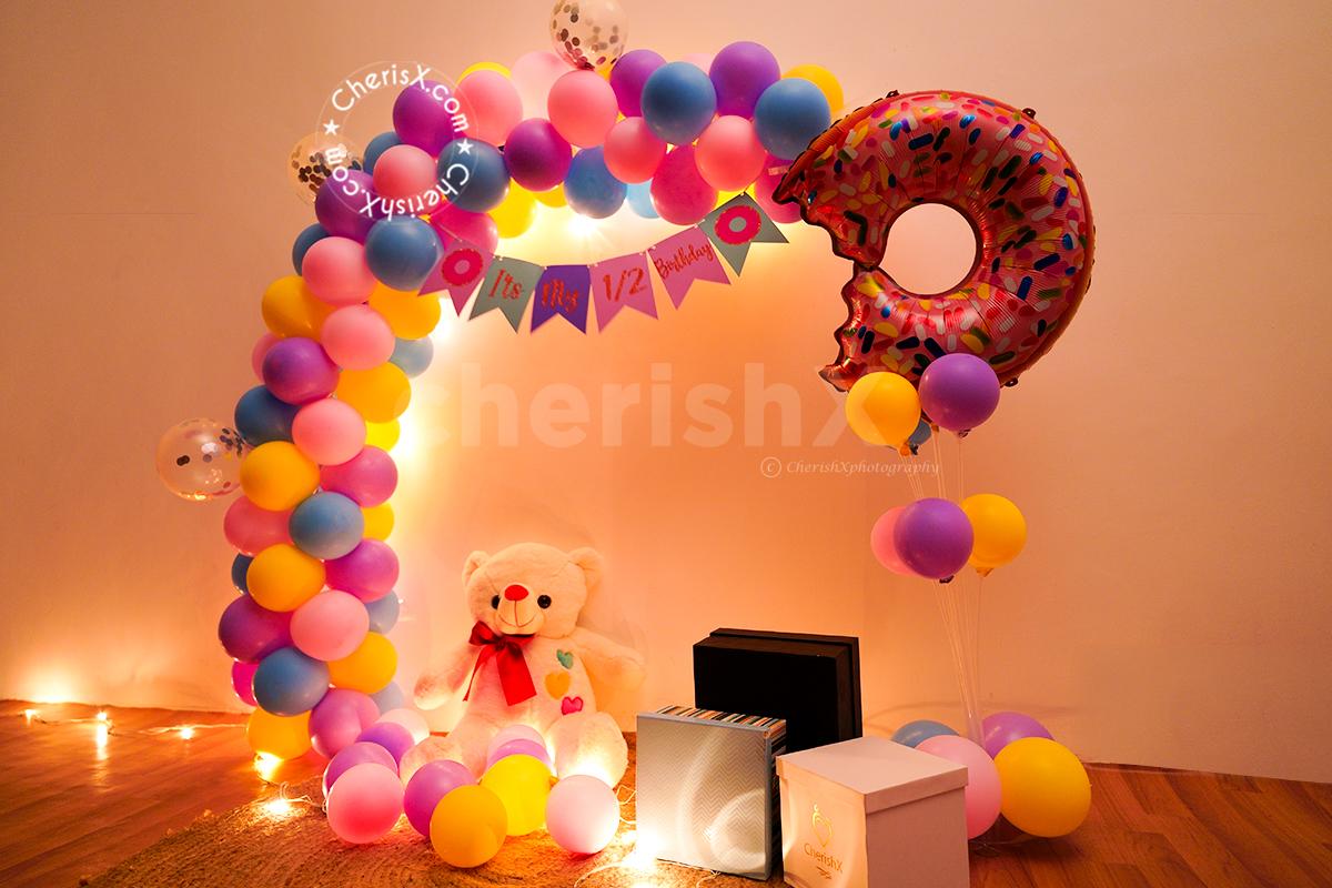 Get Half Birthday Decoration for your baby boy or baby girl in Delhi NCR, Gurgaon, Noida or Bangalore