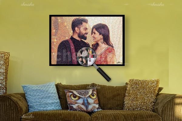 Have a beautiful picture framed of you and your partner just like Anushka Sharma and Virat Kholi in this frame.