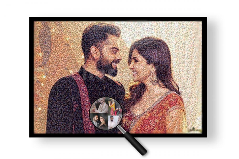 Anushka Sharma and Virat Kohli's picture of pictures to show you CherishX's product.