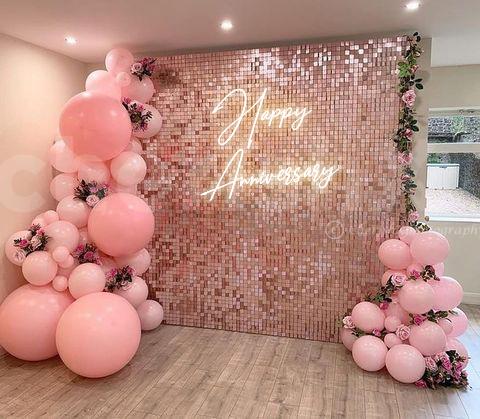 Choose a Blush Pink Sequin Decor for your celebrations!