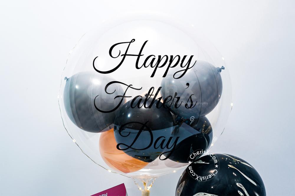 Celebrate Father's Day with CherishX's Black and Grey Balloon Bouquet.
