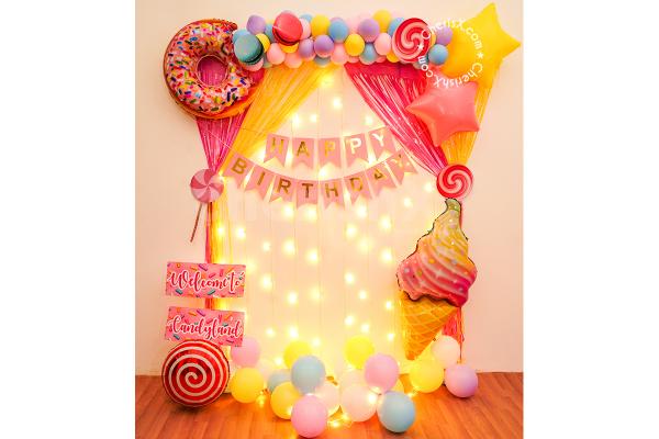 A Gorgeous Candy Birthday Decoration Surprise!