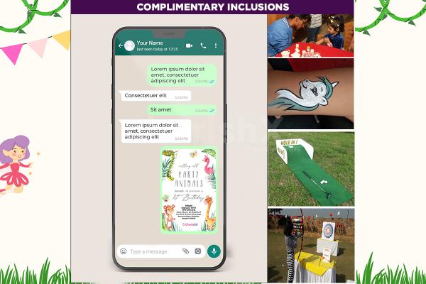 Whatsapp e-invite for your Kids Birthday Party