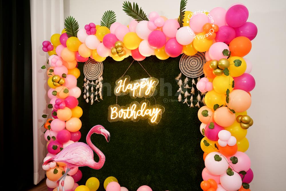 Create an elegant atmosphere for a birthday party with our grey and golden  theme with silver sequin birthday decor. | Delhi NCR