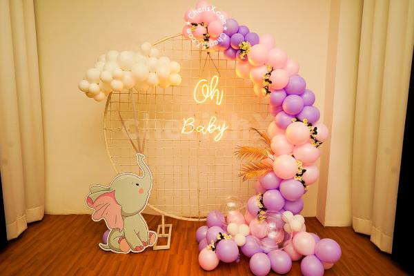 Baby Welcome Decoration for boy with Baby Boy Banner & Baby Boxes -  Renowned Events Gurgaon