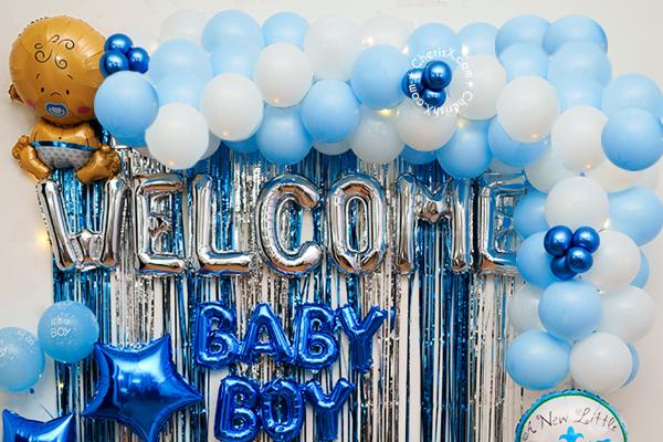 A perfect annaprashan decor for the naming ceremony of your baby boy!