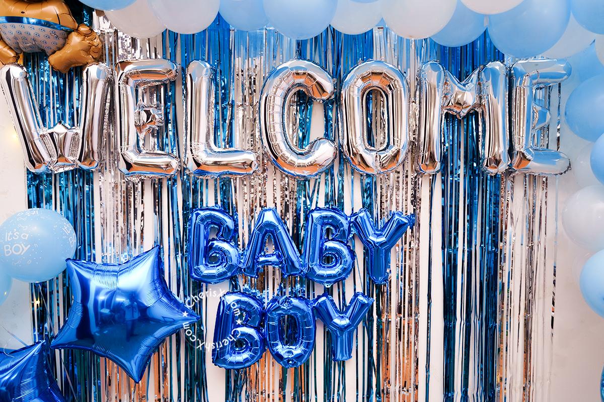 Let everyone join in your Welcome Baby Celebration with CherishX's Blue Themed Baby Boy Decor!